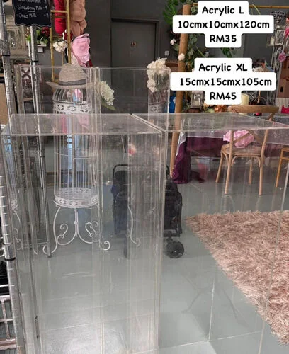 Acrylic Box - L - 10cm x 10cm x 120cm