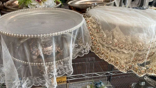 Alas Dulang Lace - Silver