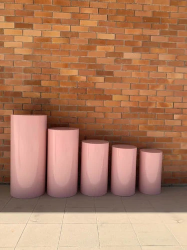 (CYB) Pink Cylinder Box  - S
