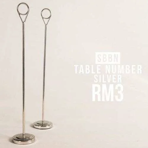 (CYB) Table Number Ring Silver