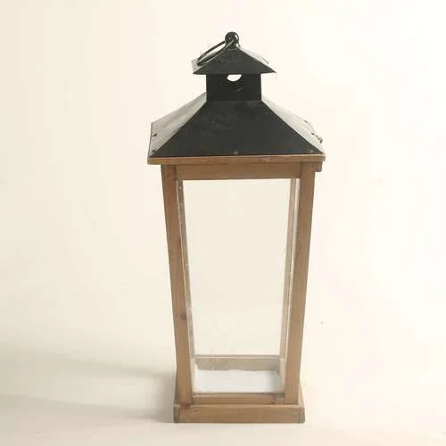 (SM) Candle Lantern Rustic (L)