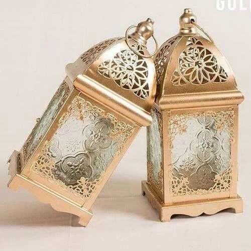 (SM) Candle Lantern Small Gold