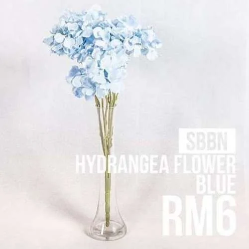 (SM) Flower Hydrangea - Light Blue (New)