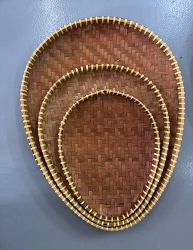 (SM) Nyiru tampi segitiga kuning M 40cm