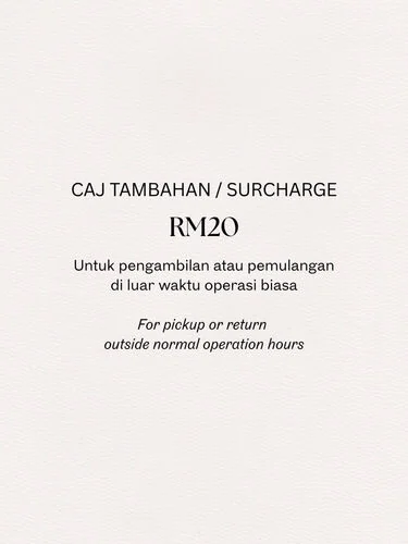 Surcharge outside normal operation hours