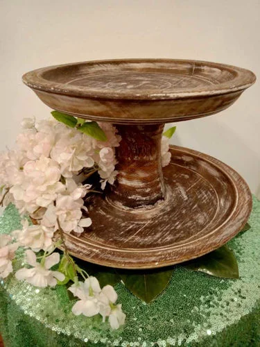 ™ 2 Tier Wooden Tray
