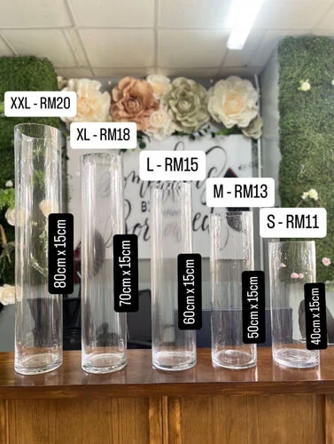 ™ Cylinder Vase Jumbo 15cm diameter  - S - 15CM X 40CM