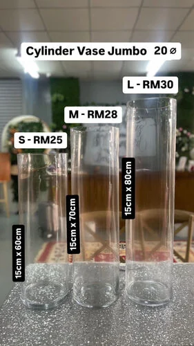 ™ Cylinder Vase Jumbo 20cm diameter - S- 20CM X 60CM