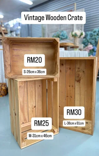 Vintage Wooden Crate - S