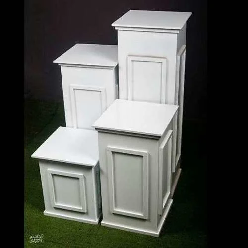 White Wooden Box - S